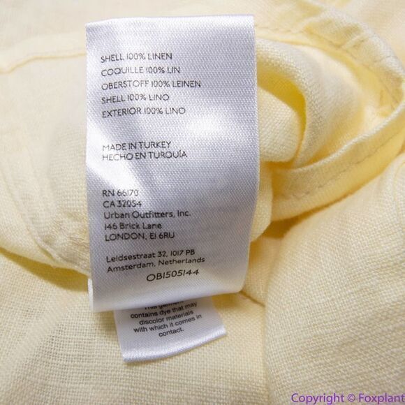 NEW Free People 100% Linen Crossover Back Bennie Crop Blazer, L - Picture 13 of 16
